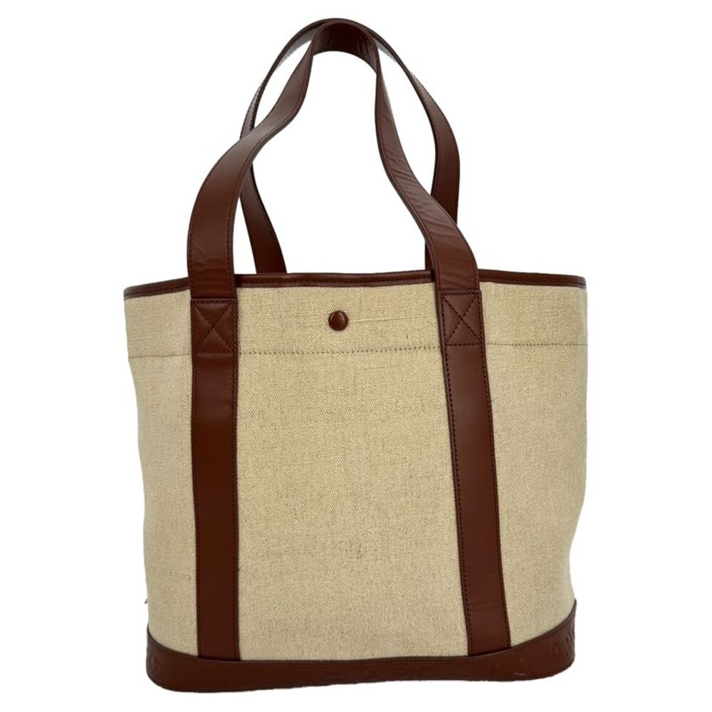 A.P.C. Hélène Shopping Tote Bag in Beige Jute Canvas